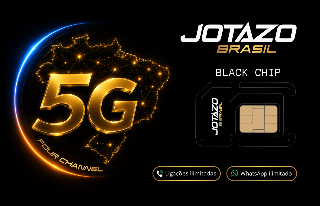 Cartão do Chip 5G Black Four Channel